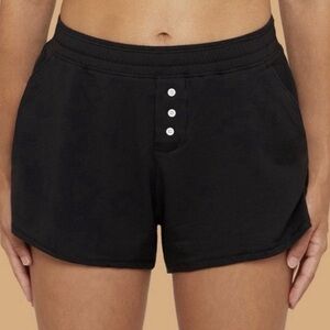 Thinx Period Panties Leak Proof Black Sleep Shorts Pajamas Comfort Stretch S NWT